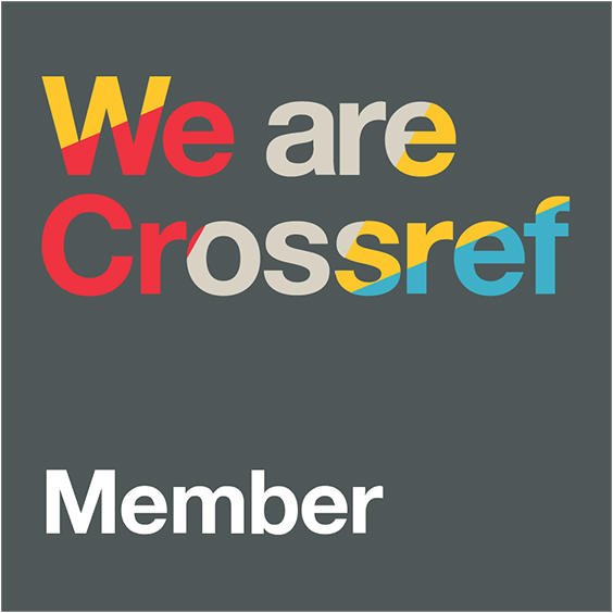 We are Crossref member badge