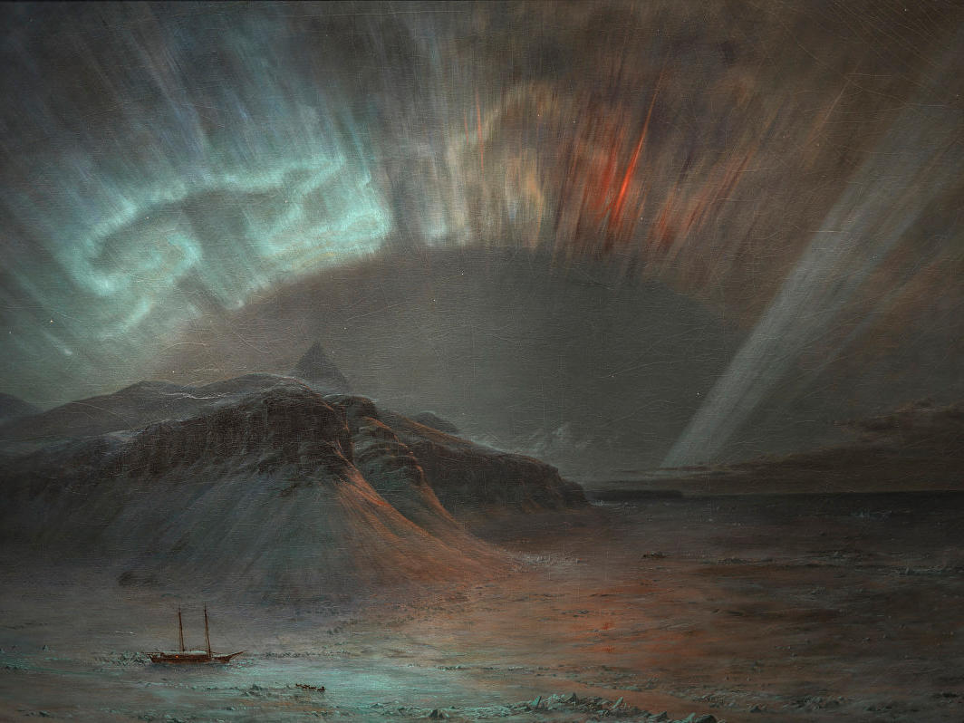 Aurora Borealis, painted by Frederic Edwin Church (1865)
