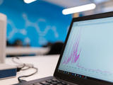 Data on a computer screen