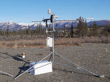 Weather station at the Kluane Lake Research Station